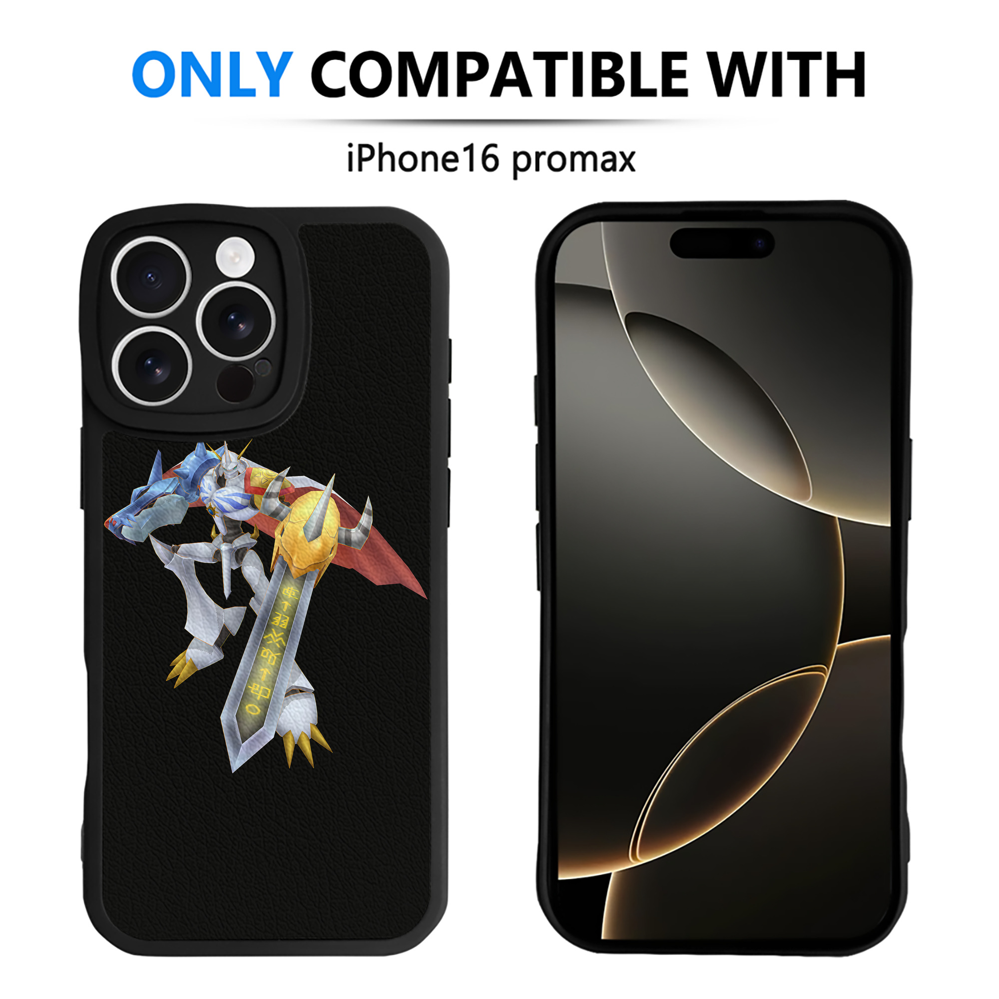 （画像用） Digimon デジタルモンスター/デジモン 【iPhone 16シリーズ対応】シリコンスマホケース（レザー調） 材質：シリコン